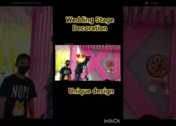 Unique Design for Wedding Ceremony// wedding Stage decoration for Wedding// #shortvideo #assam #biya