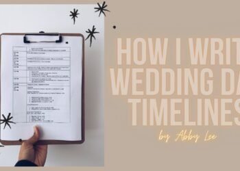 HOW I WRITE WEDDING DAY TIMELINES | by a marriage planner