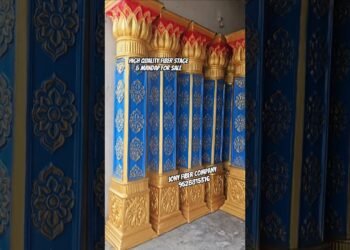 Fiber Factory Saharanpur. Wedding stage on the market. Latest wedding stage Design 2025.Fiber stage on the market