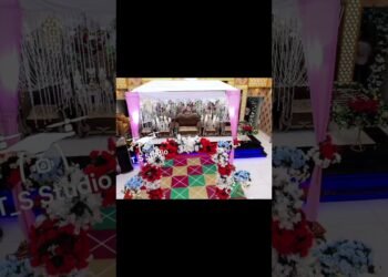 Drone Shoot Royal Banquet Luxury Banquet Hall Decoration # Wedding # Stage Design# Ideas 2025