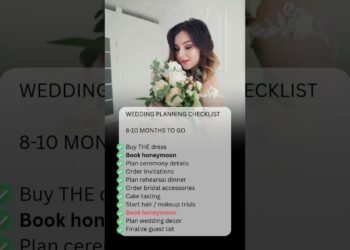 Wedding Planning Checklist – 8 – 10 Months to Go #wedding #weddingplanner