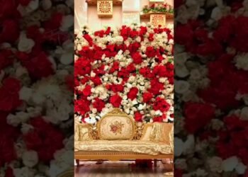 Drone Shoot Doll Men Banquet Luxury Banquet #Hall Decoration | Wedding #Stage Design# Ideas 2025