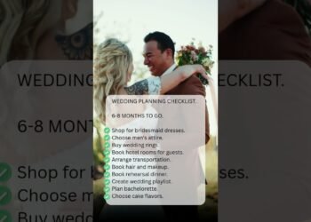 Wedding Planning Checklist 6 – 8 Months to Go #weddingring #wedding #weddingplanner