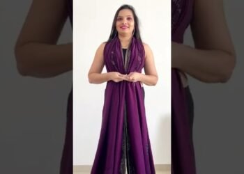 Turn your Saree into Gown | No Sew No Cut | Saree as a high slit gown | The right way to drape saree as dress