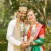 Echoing the couple’s affinity for simplicity while honoring traditions, this couple’s fusion wedding exuded joy and heat!