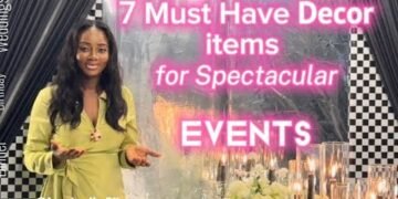 7 DECOR ITEMS YOU NEED FOR YOUR WEDDING RECEPTION TABLE.| NAMES & USES.