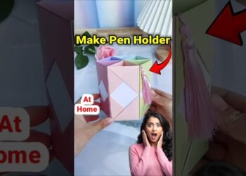 tips on how to make pen holder at home | study table ke liye pen holder kaise banaye | make pen holder #diy