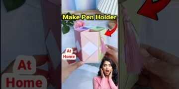 tips on how to make pen holder at home | study table ke liye pen holder kaise banaye | make pen holder #diy