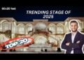 Top 20 most trending wedding stage backdrop for 2025 wedding season.