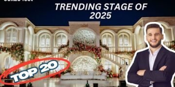 Top 20 most trending wedding stage backdrop for 2025 wedding season.