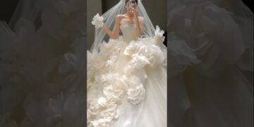6 most beautiful wedding dress ever🥰🤌#runway #dress #fashion #shortvideos #viralvideo #weddingdress