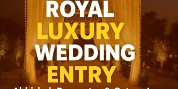 Royal Luxury Wedding Entry Setup 2025 | Grand Stage & Catering Decoration | Dhanbad