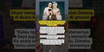 Dhani mengaku Menyesal sudah Datang di Acara Intimate Wedding Al ghazali dan Alyssa ‼️