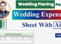 The best way to create a marriage expense excel sheet with AI | Wedding Planning Excel AI Sheet part 9