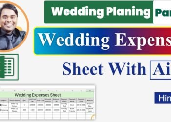 The best way to create a marriage expense excel sheet with AI | Wedding Planning Excel AI Sheet part 9