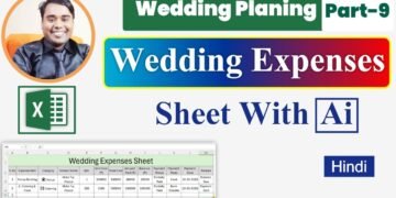 The best way to create a marriage expense excel sheet with AI | Wedding Planning Excel AI Sheet part 9