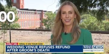 Wedding venue refuses refund after groom's death