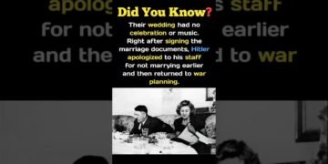 Hitler's Somber Wedding: No Party, Just Apology & Back to War 40 Hours Before the End! 😢 #shorts