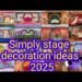 Easy Stage decoration design ideas | wedding stage decoration 2025 | Wedding Stage decoration