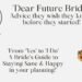 Dear future Bride- Is Your Wedding Planning Process Missing These Crucial Steps?
