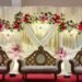 Elegant Wedding Stage Decoration | Cream & Floral Backdrop Design