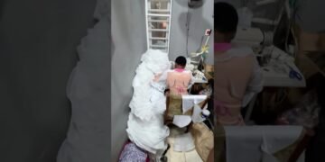 Process Video of constructing Bride White Wedding Dress by @tbpbrand X  @a@ankaragrid.africa