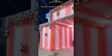 👑ROYAl GUJARATI WEDDING STAGE set-up 👑 #shakti mandap decoration#gujarati wedding #weddind stage