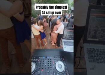 probably the best wedding DJ setup ever #wedding #dj #weddingdj #djsetup