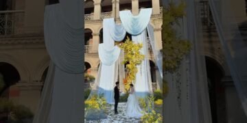 Winter outdoor wedding photos filled with healing#Wedding#Wedding planning#The marriage scene#O