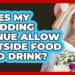 Does my wedding venue allow outside foods and drinks?