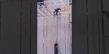 Truss Structure for material decorations #fabricdesign #wedding #diyfabric #shorts