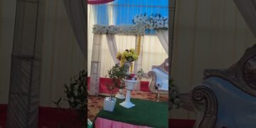 Beautiful Wedding Stage 🤩 #shorts #wedding #decoration #design