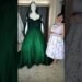 Order 510 Video 5 Metallic Ombre Green Tulle Wedding Dress With Matching Veil