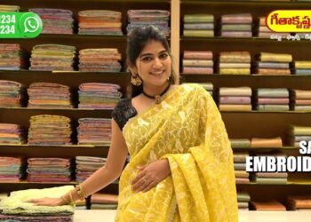 Embroidered Party Wear Sarees – flat 30% Off #gitakrishnasilks #hyderabadshopping #saree