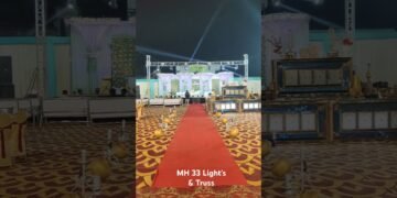 Truss setup for All Events @Mh33_lights  #sharpylight #wedding #weddingdj #dj #weddingplanner#love