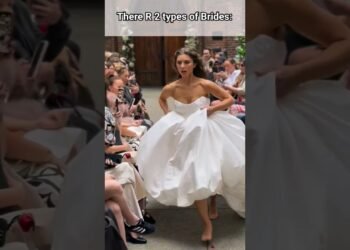 She made it 😅❤️☝️ #wedding #bride #bridal #dress #youtubeshorts #shorts #fashion