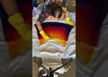 Sunset Ombré Dye Tutorial / Dyed Wedding Dress Tutorial