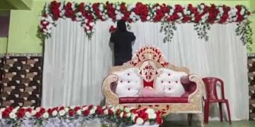 Wedding stage decoration!! How make a  Decoration works