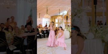 Wedding party entrance 💃 #weddingdance #weddingday #bridesmaidsdresses #dance #kidsdance #party