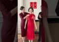 Chinese cheongsam wedding dress #wedding #shortvideo #makeup #dress #cute #huazuoyi