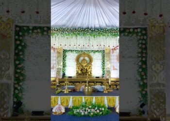 Event planners in Kerala | stage decoration | Hindu wedding stage | intimate wedding | wed planning