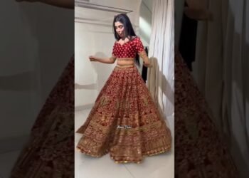 Baraat Dress Trial Video Of Laiba Khan😍✨#trending #laibakhan #wedding #emankhan #ytshorts