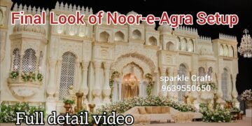 Noor-E-Agra Fiber Stage | Latest Royal Wedding Stage Design 2026 | Ready for Sale |