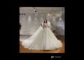 💫Unique style long whitev🤍🤍 gown for wedding💫 #wedding dress #bridal #viral shorts videos