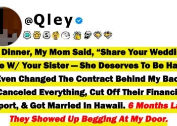 At Dinner, My Mom Said “Share Your Wedding Venue With Your Sister—She Deserves To Be Glad” She Even