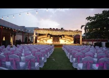 Elegant Outdoor Reception Decor | Luxary Floral Stage Design | Kailash Resort | ECR | Chennai