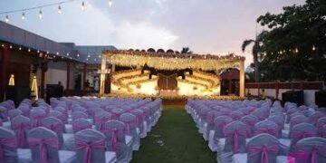 Elegant Outdoor Reception Decor | Luxary Floral Stage Design | Kailash Resort | ECR | Chennai