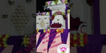 रॉयल स्टेज जयमाला फ्लावर डेकोरेशन,Recent designJaimala Stage Decoration Design,Wedding Stage Decoration