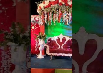 wedding flower stage decoration ll #shorts #shortsfeed