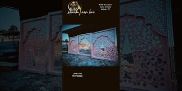 Mirror Stage Design for Wedding | Premium Backdrop Setup | Malik Decoration Items India #shorts